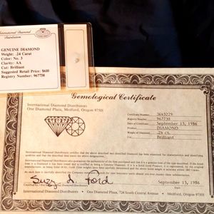 .24 carat Diamond with certificate